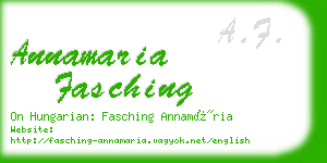 annamaria fasching business card